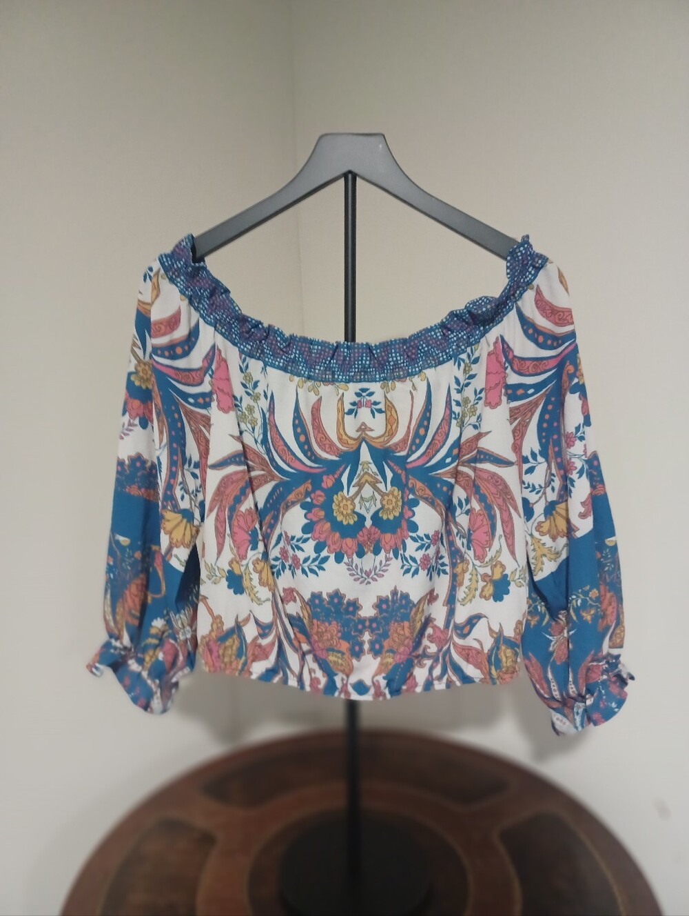 Flying Tomato Off The Shoulder Blouse Multicolor - Picture 8 of 10